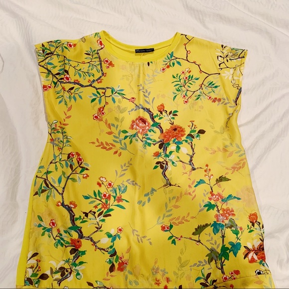 Yellow Floral Print Zara Dress - Picture 5 of 6